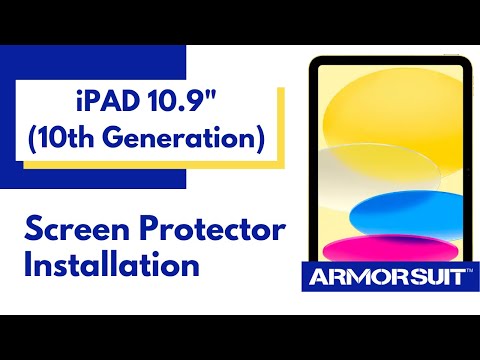 iPad 10.9" (10th Generation) Protector MilitaryShield Installation Video Instruction by ArmorSuit