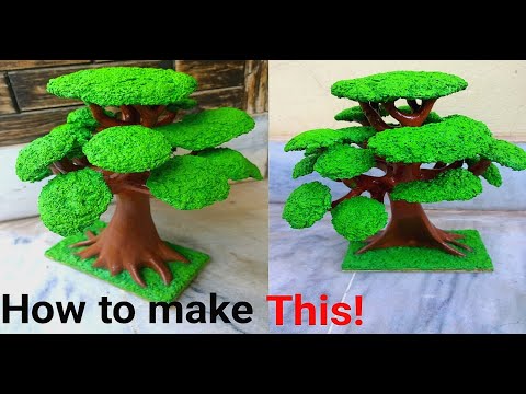 How to Make Bonsai Tree Very Easy at Home || Beautiful Bonsai Craft DIY || Tree model
