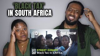 🇿🇦 Street Debate: Black Tax in South Africa | American Couple Reacts to South African Culture