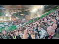 Celtic Vs Real Madrid - Tifo and UCL anthem before kick off