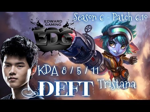 EDG Deft TRISTANA ADC vs Ezreal - Patch 6.10 KR | League of Legends