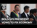 Bolivia's new President Luis Arce promises to fix ailing economy