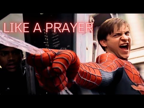 Spider-Man Stops Train BUT with Like A Prayer (Choir Version) | "Deadpool & Wolverine"