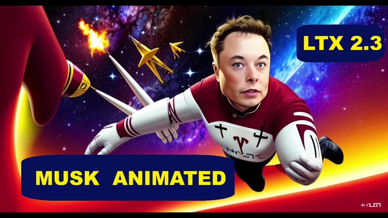 ELON  MUSK RELATED  IMAGES ANIMATED WITH LTX  2.3