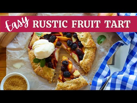 EASY Rustic Fruit Tart | Fruit Galette Recipe ⭐️ #galette #tart #recipe