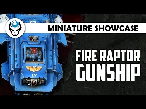 FIRE RAPTOR GUNSHIP - LVL 4 MINIATURE SHOWCASE 4K