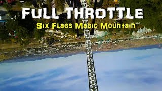 Six Flags Magic Mountain Full Throttle Roller Coaster On Ride HD POV