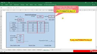 Marksheet in Excel | How to Create Students Exam Sheet in MS Excel AUTOMATICALLY