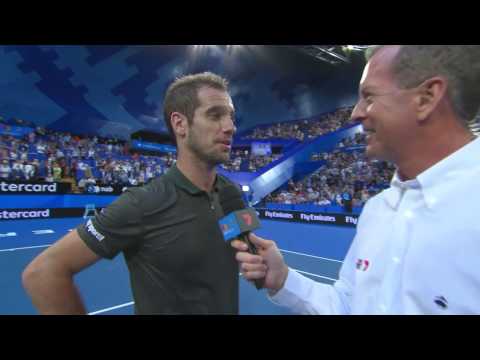 Richard Gasquet on court interview (Final) - Mastercard Hopman Cup 2017