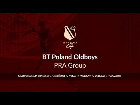 Skrót spotkania BT Poland Oldboys - PRA Group ( Legia Biznes Cup Jesień 2021 )