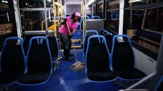CTA bus cleaning is detail focused