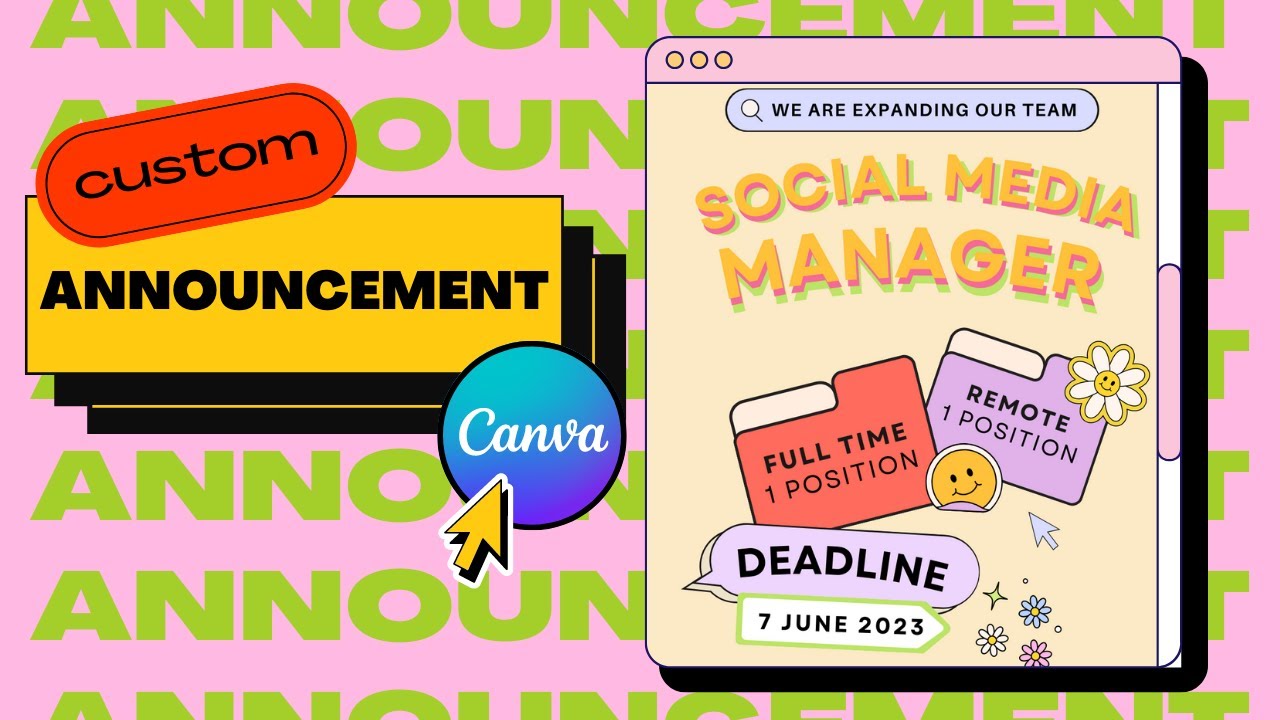 Create Printable ANNOUNCEMENTS for Any Occasion in Canva! (Free Templates)