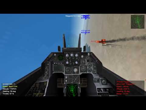 Izraelski F-16A w starciu z myśliwcem MiG-21