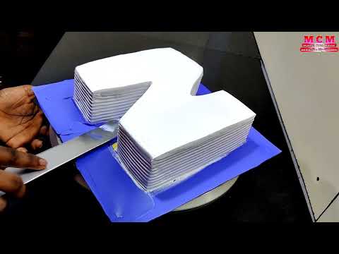 How To Make N Letter Cake | Alphabet Cake Design | N Letter Cake