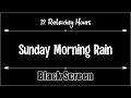 Sunday Morning Rain 12 Hours Black Screen, Dark Screen, Sleep, Relax, gentle, light,  soft, ASMR