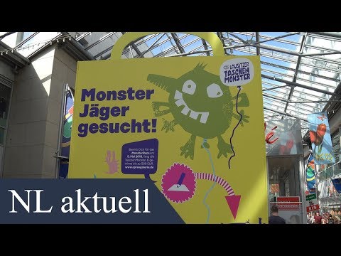 Taschenmonster erobern Spree Galerie in Cottbus