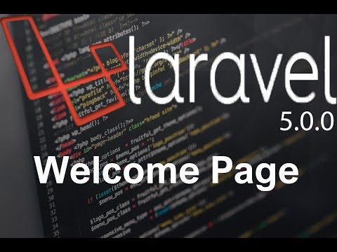 Laravel tutorial step by step 2 Welcome page