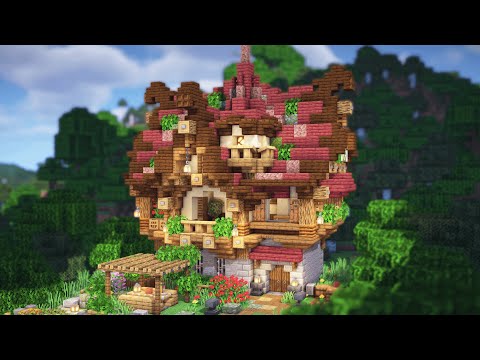 Minecraft | How to Build a Simple Fantasy Houes | Medieval House Tutorial