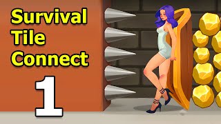 Survival Tile Connect Gameplay Walkthrough Part 1 | iOS, Android, Puzzle Game