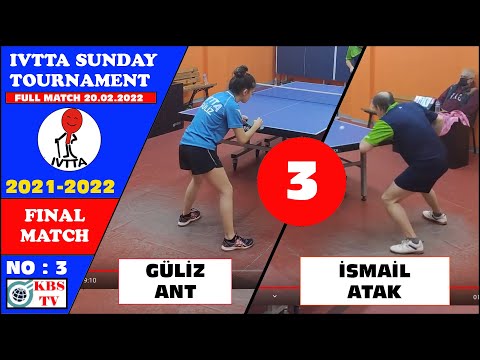 GÜLİZ ANT - İSMAİL ATAK (IVTTA20.02.2022 SUNDAY TOURNAMENT) FINAL