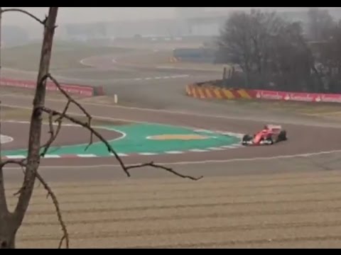 F1 2017 - Ferrari SF70H on track Raikkonen in Fiorano