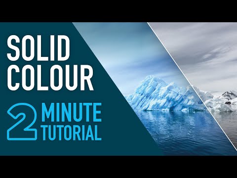 Create a Solid Colour Effect in Photoshop #2MinuteTutorial
