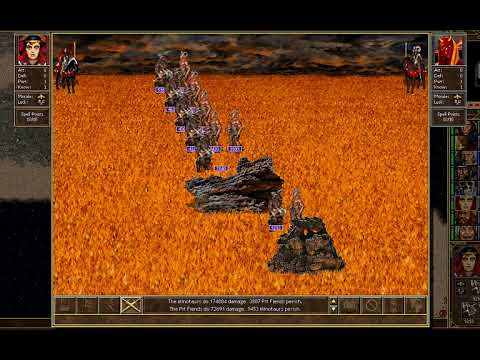 Heroes III HotA - Minotaurs (9293x6) vs Pit Fiends (9999x6)