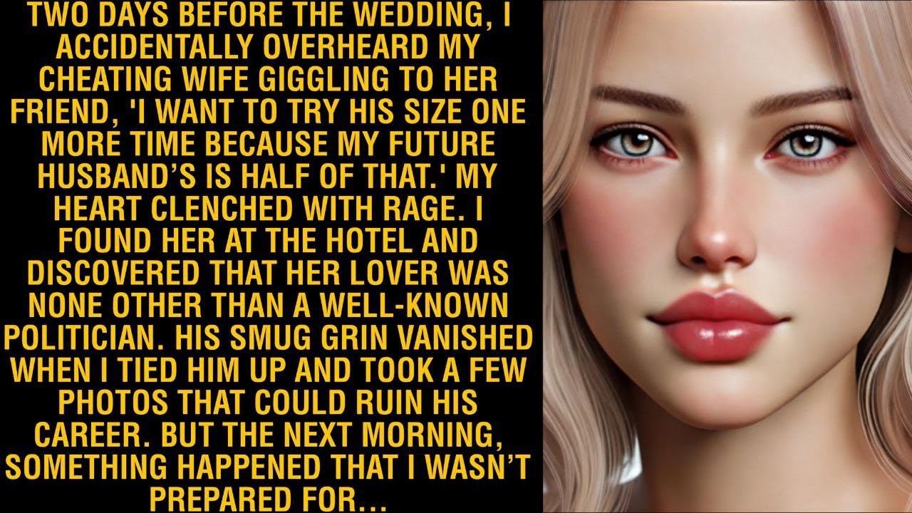 TWO DAYS BEFORE THE WEDDING, I ACCIDENTALLY OVERHEARD MY CHEATING WIFE GIGGLING TO HER FRIEND...