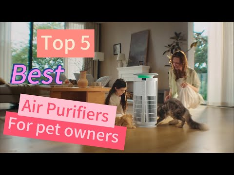 Pre-Filter Replacement for Pet Air Purifier Capture Cat Fur and Large Particles, Compatible with KJ02 Air Purifier, 6 Packs, Black video review thumbnail