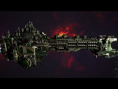 Dark Angels vs Orks - Skalgrim Mod - Massive Battle - Battlefleet Gothic Armada 2