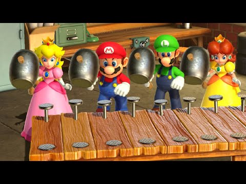 Peach wins by doing manual labor in Mario Party Series minigames