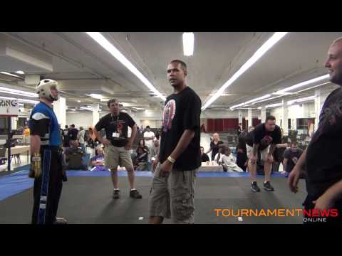 Ross Levine vs Alex Arceo WAKO Men's Fighting at New England Open 2012