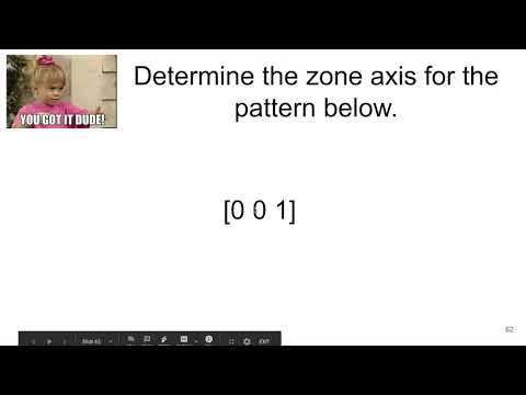 MSE 585 F20 Lecture 21 Module 2 - TEM SAD: Indexing Cubic Patterns Example