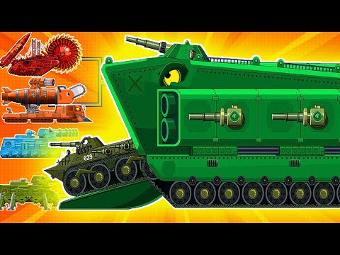 MEGA BOSS RADIACTANIATANIC vs MEGA TANK - Cartoons about tanks