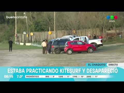Se reanudó la búsqueda del joven que practicaba kitesurf en la Laguna Setúbal y desapareció
