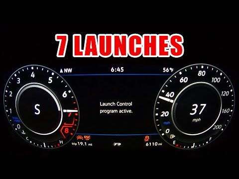 2019 Golf R Stage 2 Launch Control Acceleration MK7.5 | 7 LAUNCHES