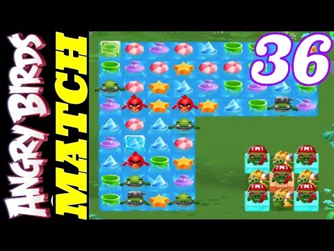 Levels 110 111 112 113 114 115 - Angry Birds Match - Gameplay #36
