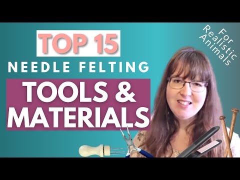 NEEDLE FELTING TOOLS & MATERIALS[How to use them Explained] BEST for Realistic Needle felted Animals
