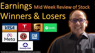 Earnings Mid Week Review of Stock Winners and Losers