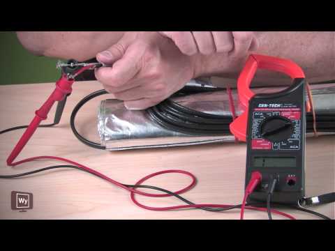 Testing an Environ™ Flex electric floor heating roll