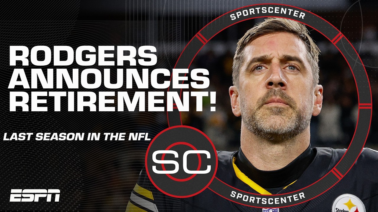 🚨 Breaking News 🚨 Aaron Rodgers plans to retire from the NFL after this season | SportsCenter