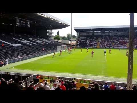 Fulham vs Parma 10/8/13. Paletta goal.