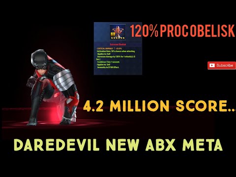 Daredevil T-3  New Abx Meta | proc obelisk test | Mk Gaming 4059 | Marvel future fight gameplay