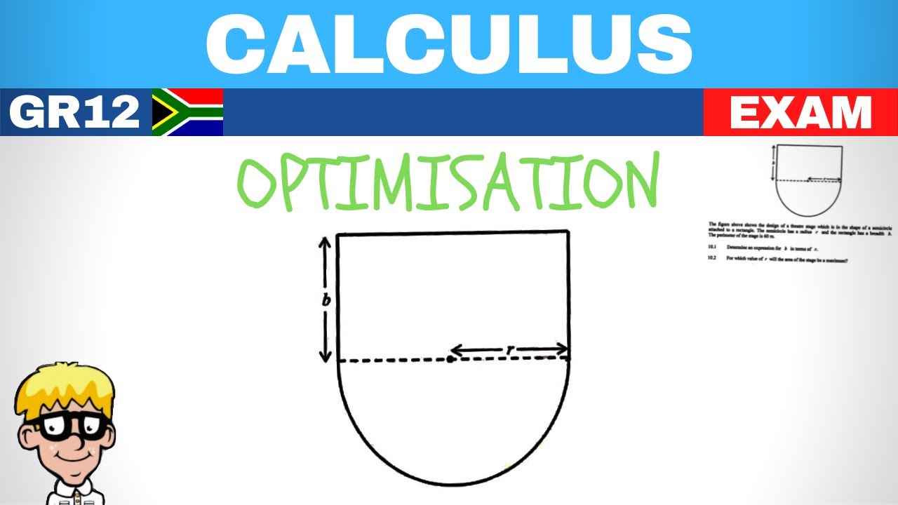 Calculus grade 12 Optimisation: Exam