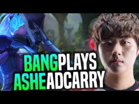 SKT T1 BANG ASHE VS KOG'MAW ADC - KOREA Ranked