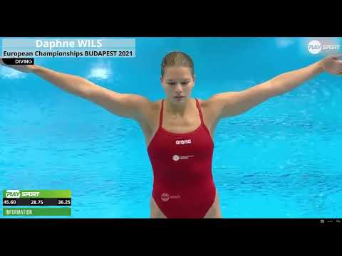 Women's Diving | Daphne WILS |  BUDAPEST 2021 | 1M Platform Highlight #diving #sports #watersport