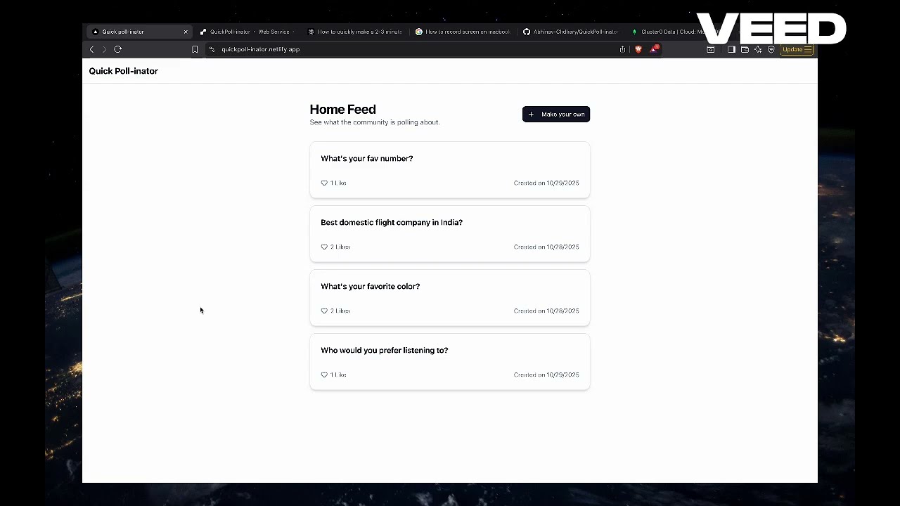 A video thumbnail for the project walkthrough