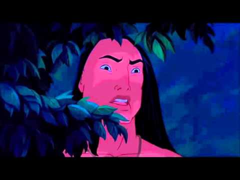 Pocahontas and John Smith first kiss HD