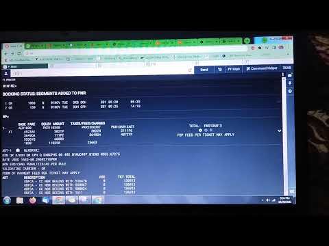 HOW TO BOOK TICKET ON SABRE