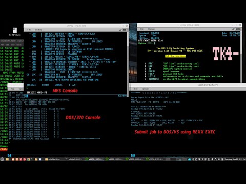 MVS (TK4-) & DOS/VS running at the same time in VM/370 CE